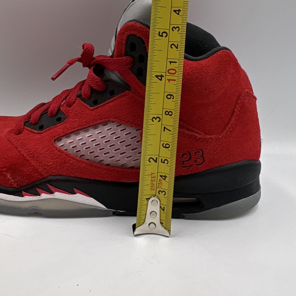 Jordan Air Jordan 5 Retro Mid Raging Bull Sneakers 5.5Y Red Black 440888-600 - Picture 9 of 11